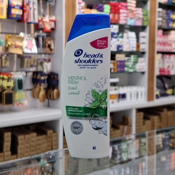 شامپو ضد شوره هد اند شولدرز نعنایی اورجینال مناسب انواع مو 400 میل | Head & shoulders MENTHOL FRESH shampoo